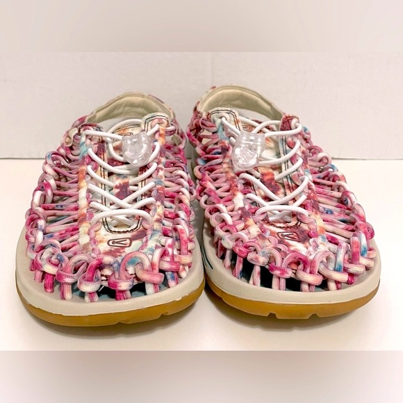 Keen Uneek Canvas Cord Women's Shoes Size 38.5 Andorra Tie Dye - Worn once - Picture 6 of 9